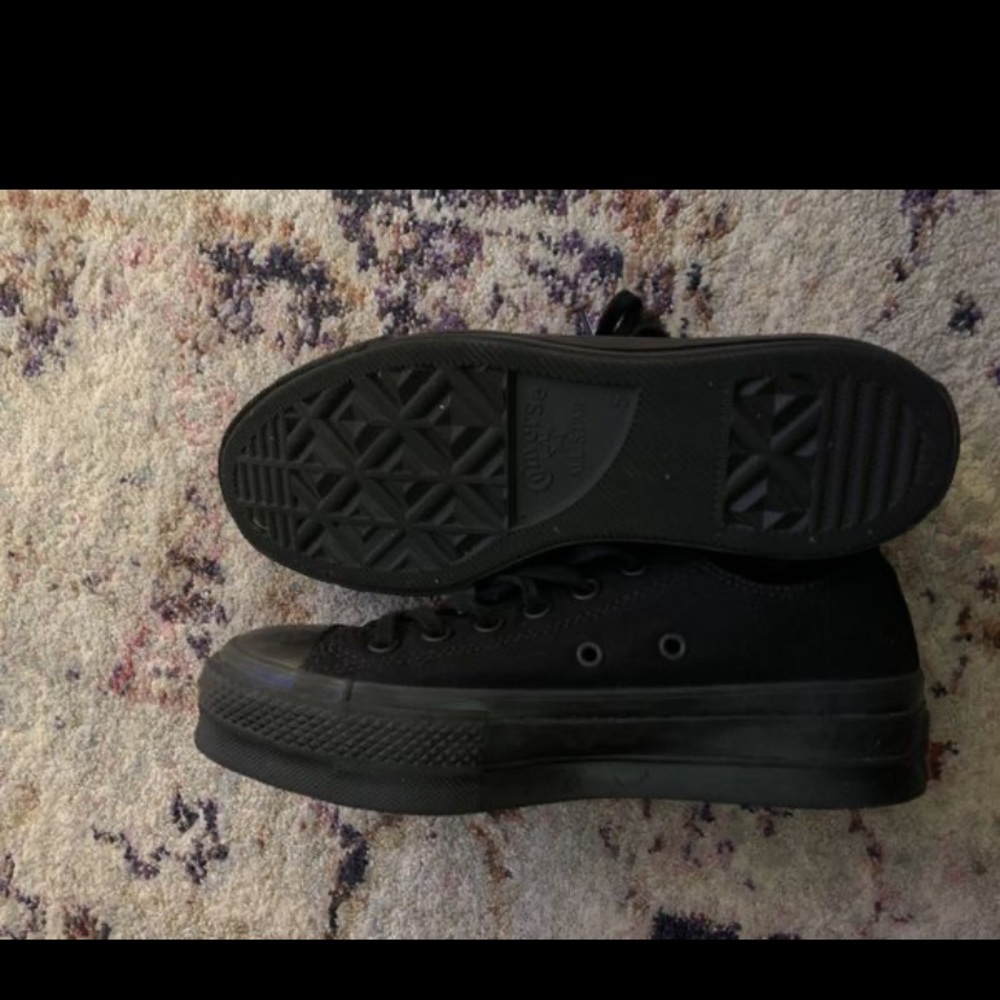 Black Platform Converse 7